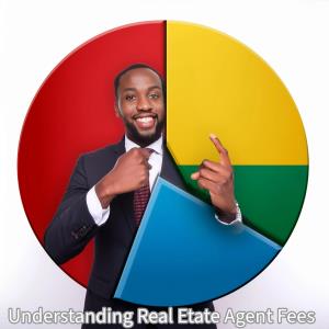 Pie chart illustrating commission breakdown for estate agents in Ghana; Strathium